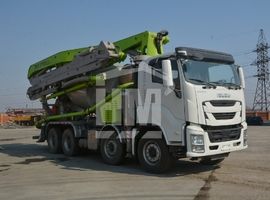 Автобетоносмеситель с распределительной стрелой, Isuzu Giga