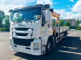 Эвакуатор с КМУ SQS250-5 на шасси ISUZU 6x4