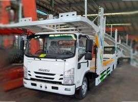 Автовоз на 4 автомобиля на шасси ISUZU 4x2 со спальником