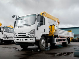 Бортовой грузовик ISUZU 4×2 с КМУ XCMG SQS125-4, 5 т, 11,2 м, 139 кВт
