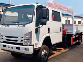 Бортовой грузовик ISUZU 4×2 с КМУ XCMG SQS125-4, 5 т, 11,2 м