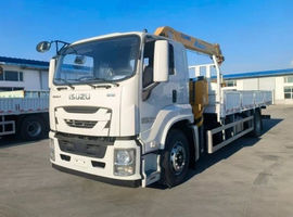 Бортовой грузовик ISUZU 4×2 с КМУ XCMG SQS125-4, 5 т, 11,2 м, алюминиевый борт