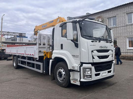 Бортовой грузовик ISUZU 4×2 с КМУ XCMG SQS125-4, 5 т, 11,2 м, 151 кВт