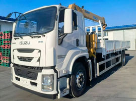 Бортовой грузовик ISUZU 4×2 с КМУ SQS200-6, 8 т, 19,7 м