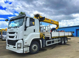 Бортовой грузовик ISUZU 6×4 с КМУ XCMG GSQS350-5, 14 т, 19,6 м