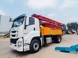 Автобетононасос JIUHE на шасси ISUZU 4×2, 164 кВт, 25 м